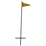 Vintage Yellow Flag Marker - #7