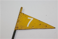 Vintage Yellow Flag Marker - #7