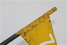 Vintage Yellow Flag Marker - #7