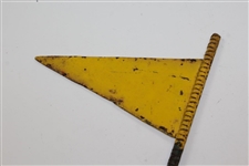 Vintage Yellow Flag Marker - #7