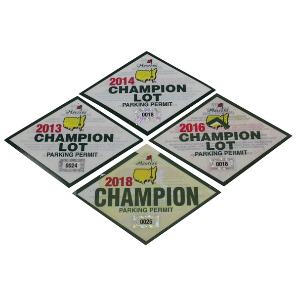 Charles Coodys Masters Champion Lot Parking Permits - 2013, 2014, 2016 & 2018