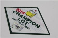 Charles Coody's Masters Champion Lot Parking Permits - 2013, 2014, 2016 & 2018