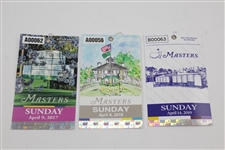 Ten (10) Masters Tournament Sunday Final Rd Tickets - 2009-2019