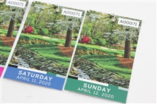 2020 Masters Tournament Thursday, Friday, Saturday & Sunday Ticket Set