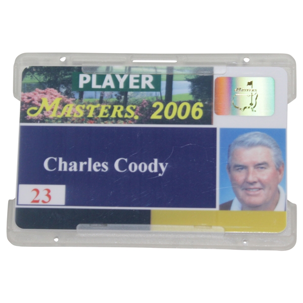 Charles Coodys 2006 Masters Tournament Player Credential Card #23