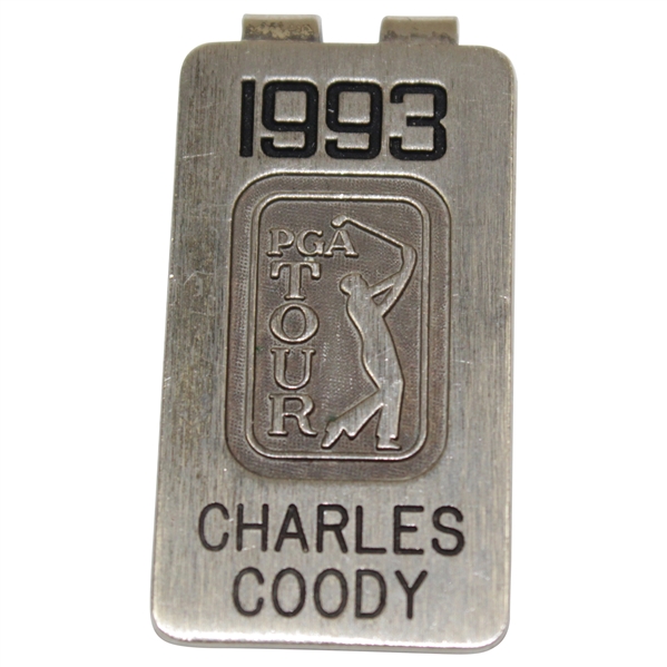 Charles Coodys 1993 PGA Tour Money Clip Credential
