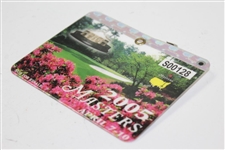 2002 & 2005 Masters SERIES Badges - Tiger Woods Winner