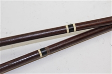Late 1930's Harry Vardon Fancy Face Brassie & Spoon Woods - Shamrock Face Inserts