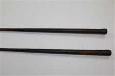 Late 1930's Harry Vardon Fancy Face Brassie & Spoon Woods - Shamrock Face Inserts