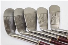 Harry Vardon Autogrpah Model Matched Compact Stainless Steel 2, 5, 7, 8 Irons & Putter