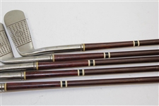 Harry Vardon Autogrpah Model Matched Compact Stainless Steel 2, 5, 7, 8 Irons & Putter