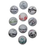 Ten (10) Signed Personal Tournament Used Golf Balls - Brewer, Nelson, Funk & more JSA ALOA