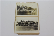 Walter Hagen 1914 US Open Photos with Trophy & of Clubhouse - With Letter