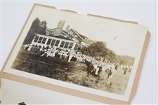 Walter Hagen 1914 US Open Photos with Trophy & of Clubhouse - With Letter