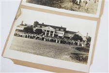 Walter Hagen 1914 US Open Photos with Trophy & of Clubhouse - With Letter