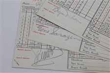 Nelson, Sarazen, & de Witt Signed Scorecards with 'Shell's Wonderful World of Golf' Book JSA AlOA