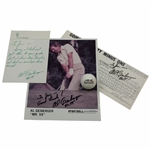 Al Geiberger Signed Replica Scorecard, Mr 59 Photo, & Handwritten Note with Ball JSA ALOA