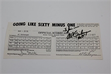 Al Geiberger Signed Replica Scorecard, 'Mr 59' Photo, & Handwritten Note with Ball JSA ALOA