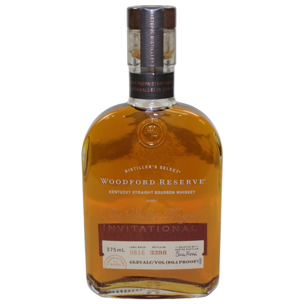 Walter Hagen Caricature Etched Woodford Reserve Bourbon One Pint - Sealed New