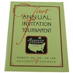 1934 Masters 1st Invitational Tournament Program - Reproduction