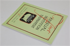 1934 Masters 1st Invitational Tournament Program - Reproduction
