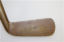 Brass Smooth Faced Fairfield Putter w/out Grip