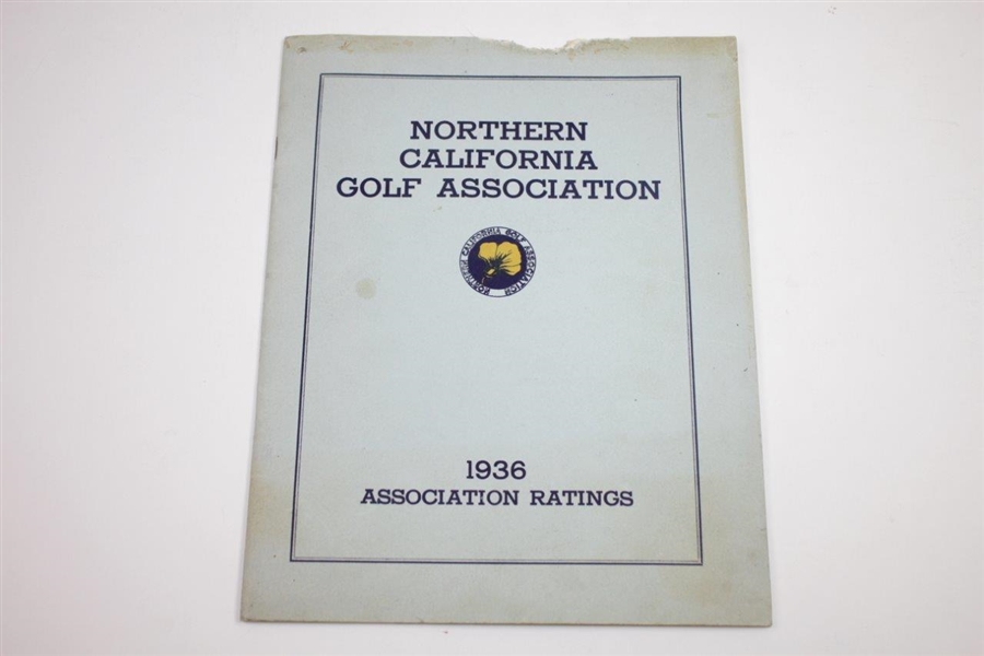 1934, 1935, & 1936 Northern California Golf Association Ticket, Ratings, & Contestant Ribbon - Rod Munday Collection