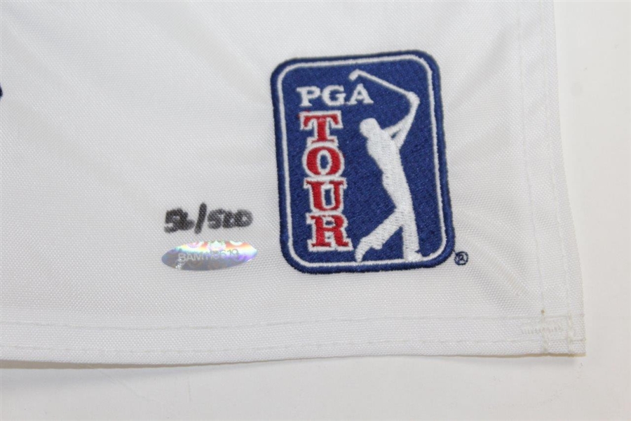 Sold Out Tiger Woods Signed ZOZO Championship Embroidered Flag Ltd Ed 56/500 UDA #BAM116619