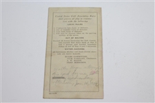 Walter Hagen Twice Signed 1929 Pasadena Municipal GC Scorecard with Permit & Pairing Card JSA ALOA