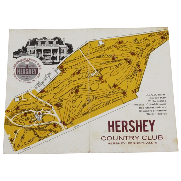 Classic Hershey Country Club Used Scorecard - Rod Munday Collection