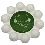 Classic Porcelain Augusta Masters 79 Golf Ball Rimmed Ash Tray
