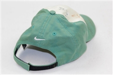 Classic TW Green/White Hat Signed by Tiger Woods, Vijay, Olazabal, & others JSA ALOA