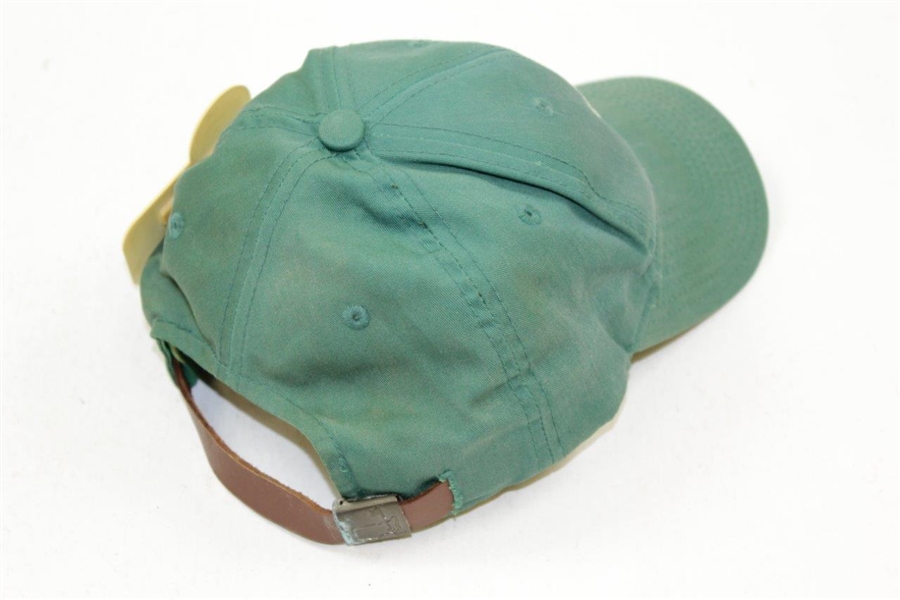 Augusta National Golf Club Green Caddy Hat with Course Caddy Badge #151