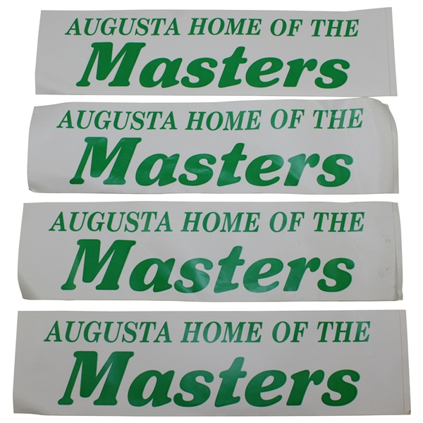 Four (4) Augusta: Home of the Masters Stickers