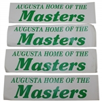 Four (4) Augusta: Home of the Masters Stickers