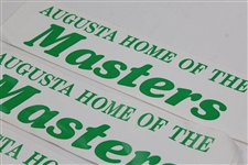 Four (4) Augusta: Home of the Masters Stickers