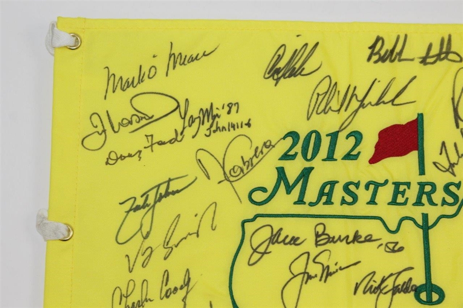 Champs Masters Flag Signed by Tiger, Jack, Arnie, & others - Signed by 31! JSA ALOA