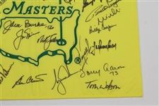 Champs Masters Flag Signed by Tiger, Jack, Arnie, & others - Signed by 31! JSA ALOA