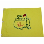 Charl Schwartzel Signed 2011 Masters Embroidered Flag JSA ALOA