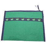 Augusta National Golf Club Masters Logo Green & Blue Zip Bag