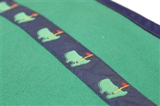 Augusta National Golf Club Masters Logo Green & Blue Zip Bag