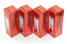 Dozen Masters Tournament Logo Titleist DT90 Golf Balls in Box