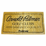1990 Arnold Palmer Golf Clubs Performance-Quality ProGroup Silk Ad/Display Banner