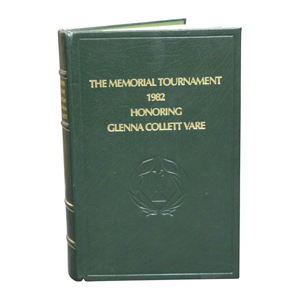 1982 The Memorial Tournament Ltd Ed Book Honoring & Dedicated to Glenna Collettt Vare #77/300