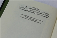 1982 The Memorial Tournament Ltd Ed Book Honoring & Dedicated to Glenna Collettt Vare #77/300