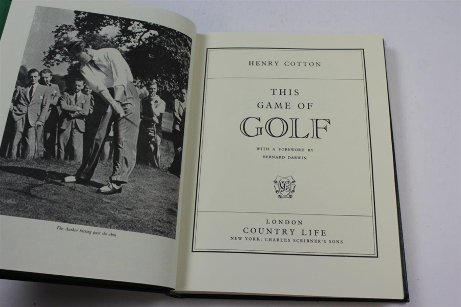 1989 The Memorial Tournament Ltd Ed Book Honoring & Dedicated to Sir Henry Cotton # out of 200