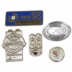 Five (5) Mark Brooks Contestant Badges/Money Clips