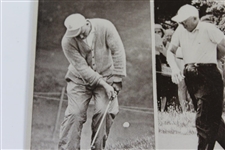 Ben Hogan (1950), Nicklaus (1960) & Arnold Palmer (1964) Three Panel Wire Photo - Memorable Past Merion Events