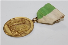 1951 Sentinel Jr. Golf Tournament Runner-Up Med with Bar Pin & Green/White Ribbon