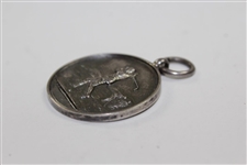 Sterling Decorative Uninscribed Golf Medal with Rink Hallmarked 1928